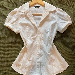 Elegant White Button Down Shirt for Women